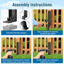 Load image into Gallery viewer, Sakerplus Fence Post Repair Kit