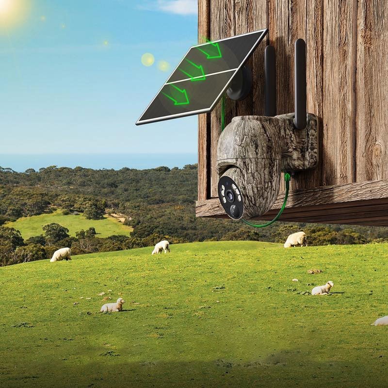 Solar camouflage camera