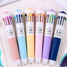 Load image into Gallery viewer, 6-Pack Multicolor Pens – 10-in-1 Colored Ballpoint Pen Set