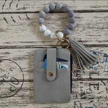 Load image into Gallery viewer, Stylish Card Holder With Silicone Bead Bracelet