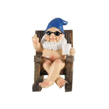 Load image into Gallery viewer, Naughty Garden Gnome Funny Statue