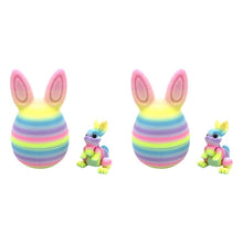 Load image into Gallery viewer, 3D Printed Rainbow Bunny Easter Egg Set
