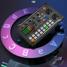 Load image into Gallery viewer, Live Sound Card with DJ Mixer and Voice Changer