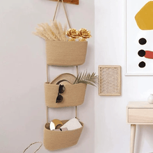Load image into Gallery viewer, Decorative 3-Tier Hanging Organizer Bag