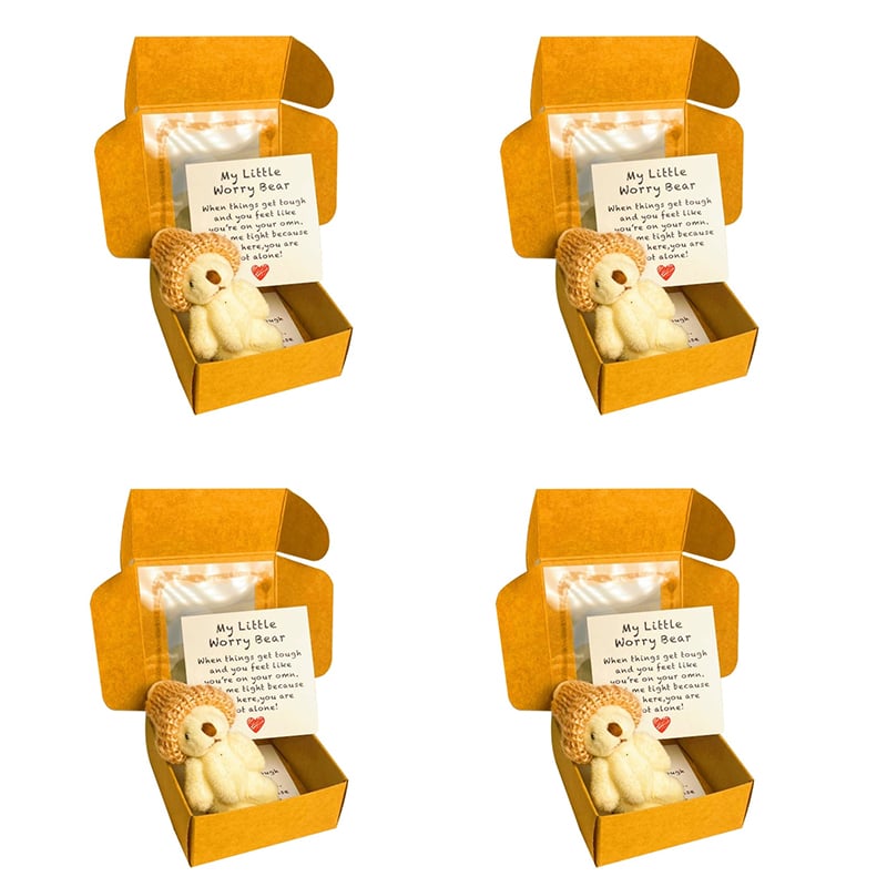 Handmade Mini Plush Teddy Bear in Box