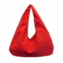 Load image into Gallery viewer, Women's Solid Color Textured Draped Tote Bag