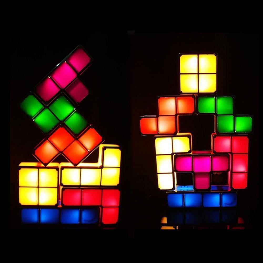 Tetris Stackable LED Night Light(7 pieces/SET)