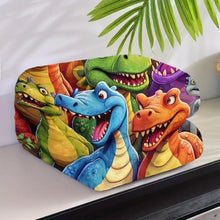 Load image into Gallery viewer, Flannel Dinosaur Nap Blanket