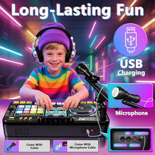 Load image into Gallery viewer, Sakerplus® Kids DJ Mixer Table With Microphone