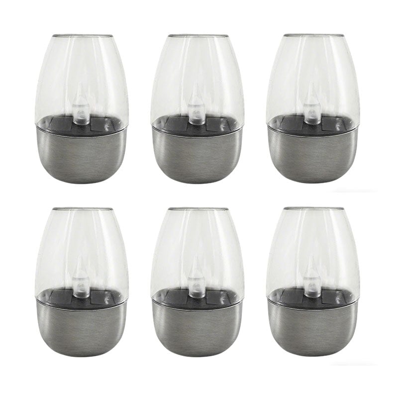 Solar LED Candle Goblet Light for Outdoor Waterproof Use
