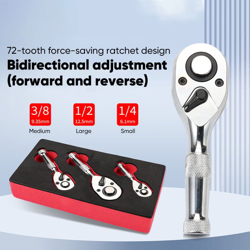 Mini 72-Tooth Quick Ratchet Wrench Set