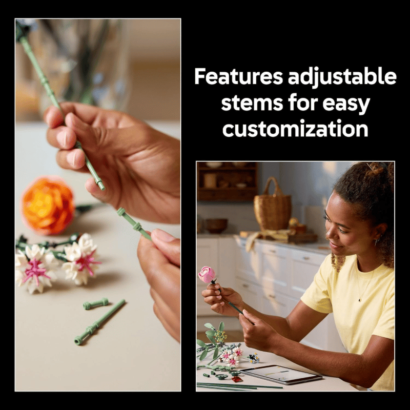 3D preserved flower assembly toy