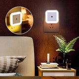 Square Light-Controlled Night Light