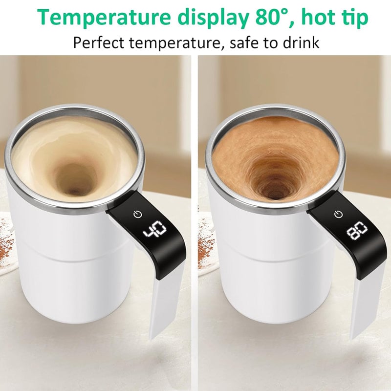 Rechargeable Temperature Display Automatic Mixing Cup