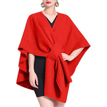 Load image into Gallery viewer, Women's Solid Color Cape Shawl
