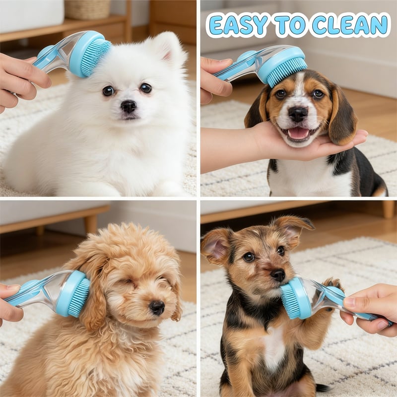 New 2 in 1 Pet Bath and Grooming Brush
