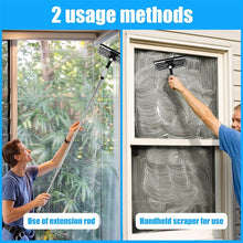Load image into Gallery viewer, 425 cm 2 in 1 Retractable Window Cleaning Brush &amp; Scraper Set