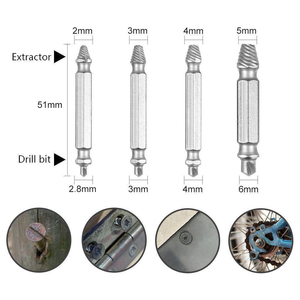 Damaged Screw Remover (Set of 4)