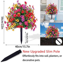 Load image into Gallery viewer, Ground Insert Faux Violet Flowers