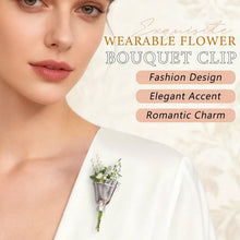 Load image into Gallery viewer, Wearable Flower Bouquet Clip Brooch
