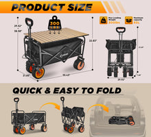 Load image into Gallery viewer, Portable Utility Cart for Outdoor Use - Electric Folding Wagon(Ships to the USA only)