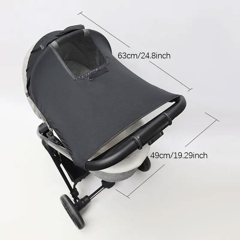 UV Protective Baby Stroller Sunshade with Top Opening