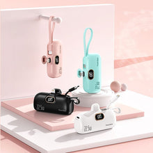 Load image into Gallery viewer, Mini Portable Charger with Built-in Cable