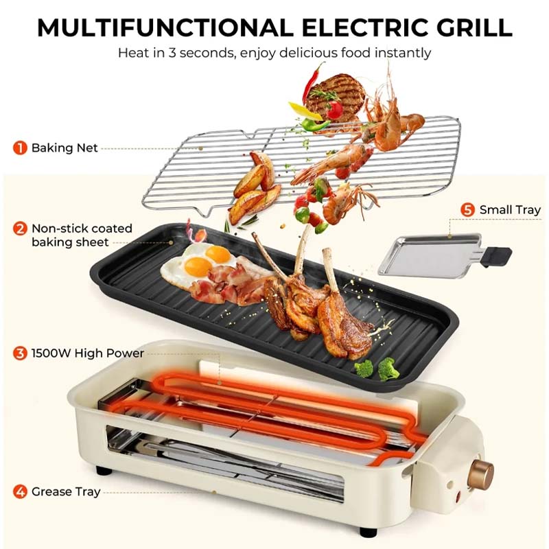 SAKER® Electric Indoor Grill