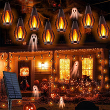 Load image into Gallery viewer, Solar Flickering Flame String Lights