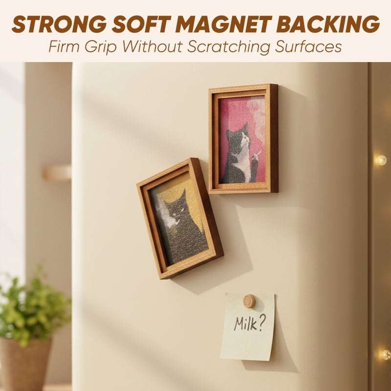 Cat Photo Frame Fridge Magnet