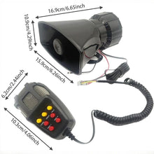 Load image into Gallery viewer, 7 Tone Sound Mic PA Speaker Car Horn
