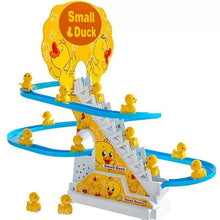 Load image into Gallery viewer, Electric Duck Climbing Race Track Toy – LED Lights &amp; Music Roller Coaster Playset