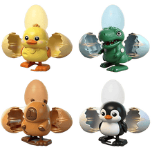 Load image into Gallery viewer, Pop-Surprise Easter Eggs – Wind-Up Jumping Animal Toy (Capybara, Dinosaur, Penguin, Duck)