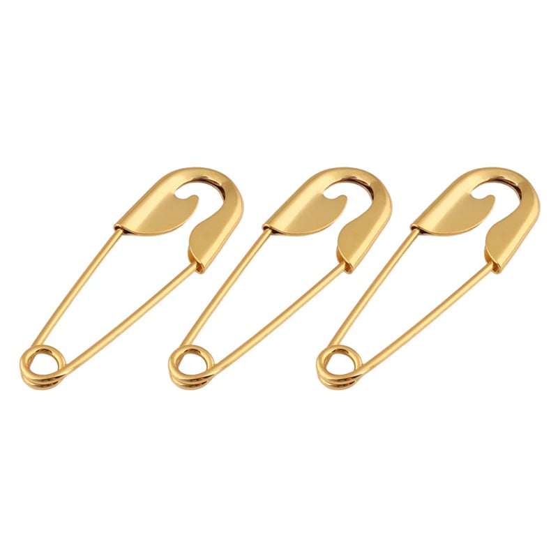 Oversized Vintage Safety Pin Hair Clips