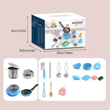 Load image into Gallery viewer, Children's Real Cooking Mini Kitchen Toys - 22 PCS Set