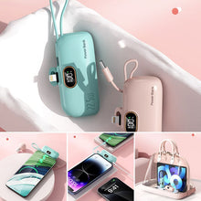 Load image into Gallery viewer, Mini Portable Charger with Built-in Cable