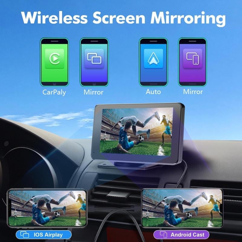 Portable Wireless CarPlay Touch Screen
