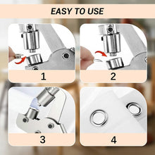 Load image into Gallery viewer, Eyelet Pliers for Tarpaulins (Pliers + 500 silver buckles)