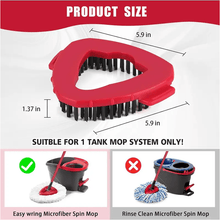 Load image into Gallery viewer, Triangular Disc Floor Brush Rotating Mop Head