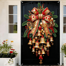 Load image into Gallery viewer, Christmas Bell Door Curtain