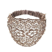 Load image into Gallery viewer, Plum Blossom Hollow Beaded Wide Headband