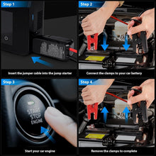Load image into Gallery viewer, Portable Car Jump Starter with Air Compressor &amp; Tire Inflator