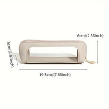Load image into Gallery viewer, Portable Transparent Window Storage Bag (Yellow + Pink + Off White)