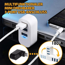 Load image into Gallery viewer, Multifunctional Mini Rotatable 3-port USB Port