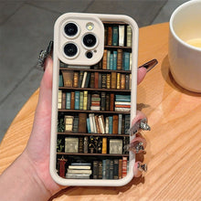 Load image into Gallery viewer, Cartoon Bookshelf Pattern TPU Phone Case