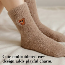 Load image into Gallery viewer, Cute Cow Slipper Socks