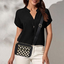 Load image into Gallery viewer, Women's Fashionable Colorblock Plaid Pattern Crossbody Bag