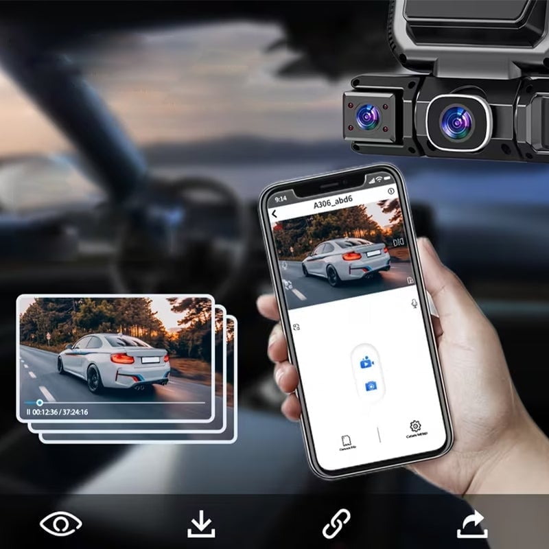 Aless™  3.0-inch Quad-Recording Dashcam