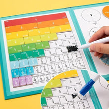 Load image into Gallery viewer, Montessori Magnetic Book Fraction Puzzle For Children