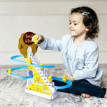 Load image into Gallery viewer, Electric Duck Climbing Race Track Toy – LED Lights &amp; Music Roller Coaster Playset